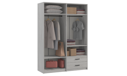 Шкаф четырехдверный Svetlana Loft, сосна белая 