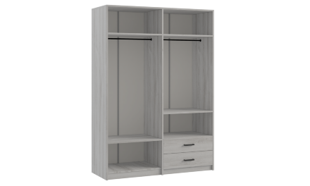 Шкаф четырехдверный Svetlana Loft, сосна белая 